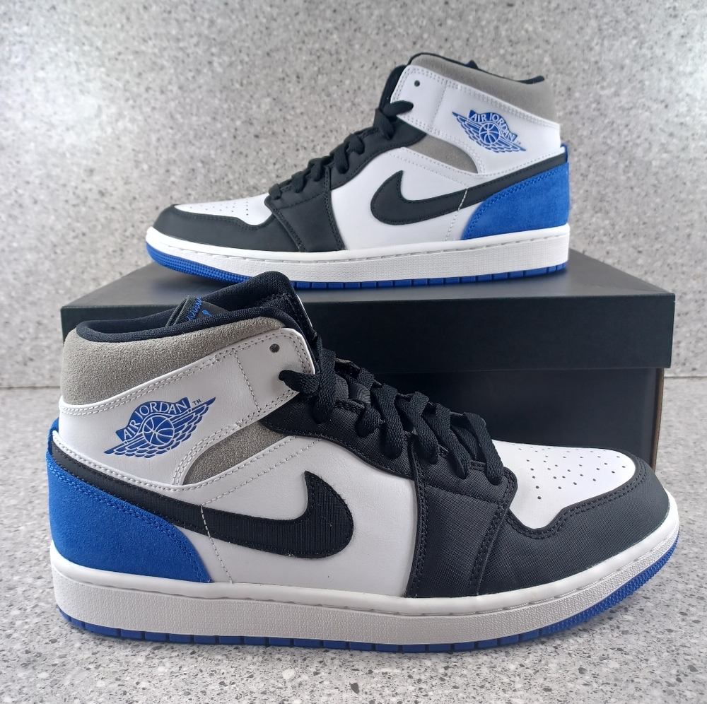 Nike Air Jordan 1 Mid Game Royal Blue Sneakers Shoes